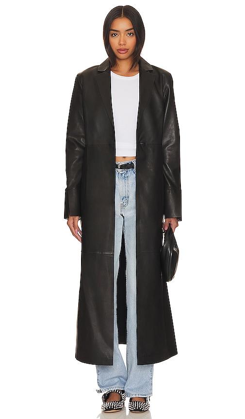 LAMARQUE Evanna Coat in Black by LAMARQUE