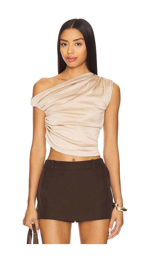 LAMARQUE Evonne Top in Beige by LAMARQUE