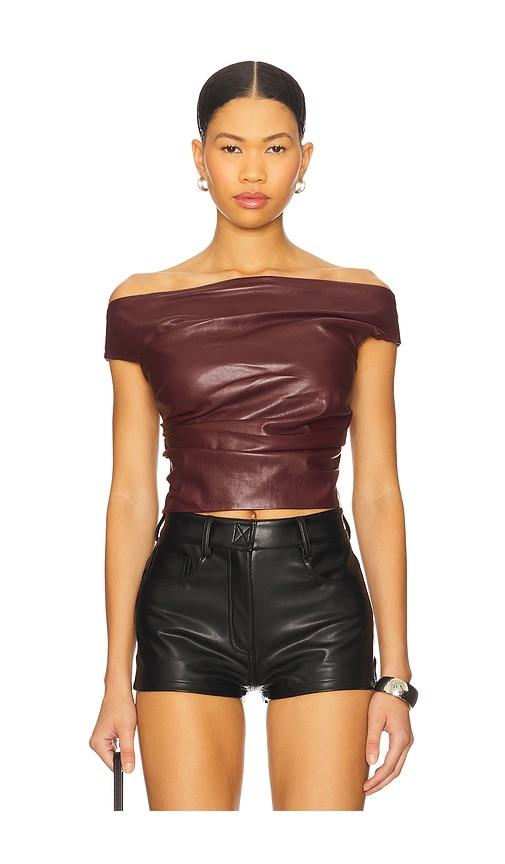 LAMARQUE Ines Top in Burgundy by LAMARQUE