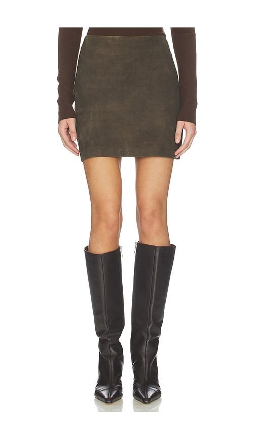 LAMARQUE Jorden Skirt in Brown by LAMARQUE