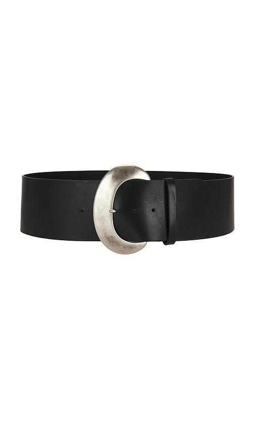 LAMARQUE Leather Belt in Black by LAMARQUE