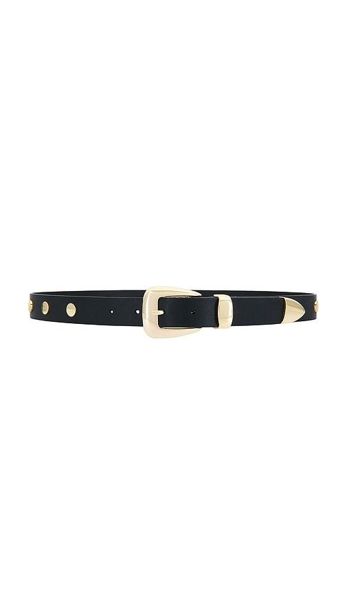 LAMARQUE Leather Belt in Black by LAMARQUE