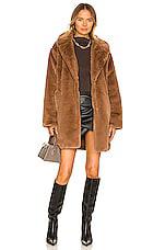 LAMARQUE Linnea Faux Fur Jacket in Brown by LAMARQUE