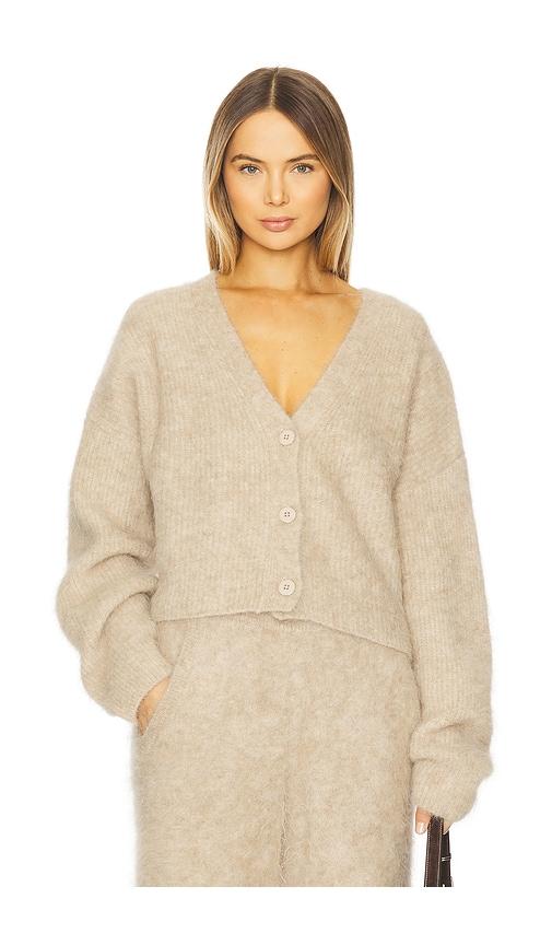 LAMARQUE Minnie Cardigan in Beige by LAMARQUE