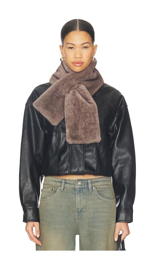 LAMARQUE Muse Faux Fur Scarf in Grey by LAMARQUE