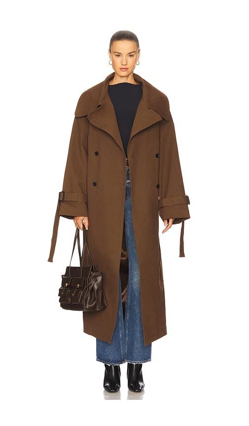 LAMARQUE x REVOLVE Josephine Coat in Brown by LAMARQUE