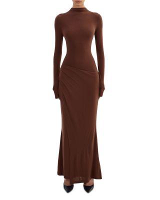Mock Neck Mermaid Dress by LAMARQUE