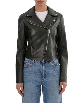 Pascale Faux Leather Moto Jacket by LAMARQUE