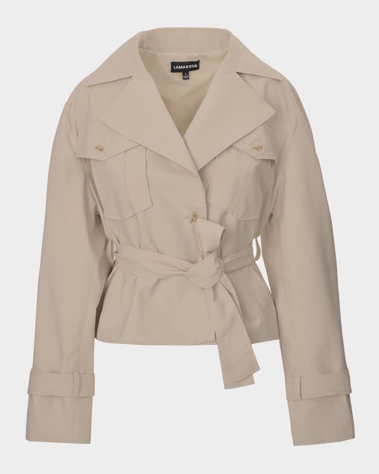 Quinn Cropped Trench Jacket by LAMARQUE