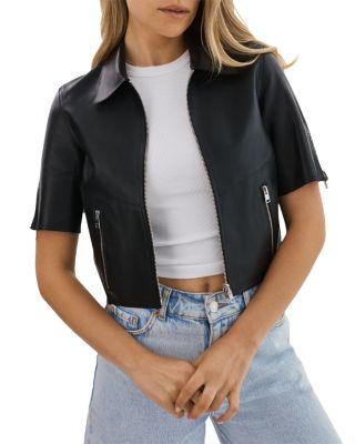 Sevana Reversible Leather Jacket by LAMARQUE
