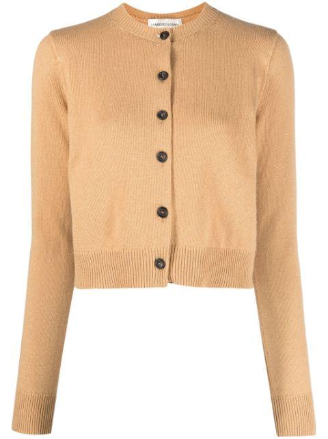 button-up cashmere cardigan by LAMBERTO LOSANI