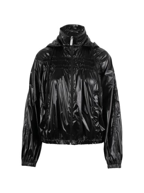 black hoodied jacket by LAMINAR