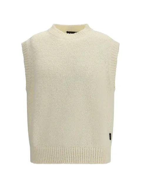 crew-neck gilet by LAMINAR