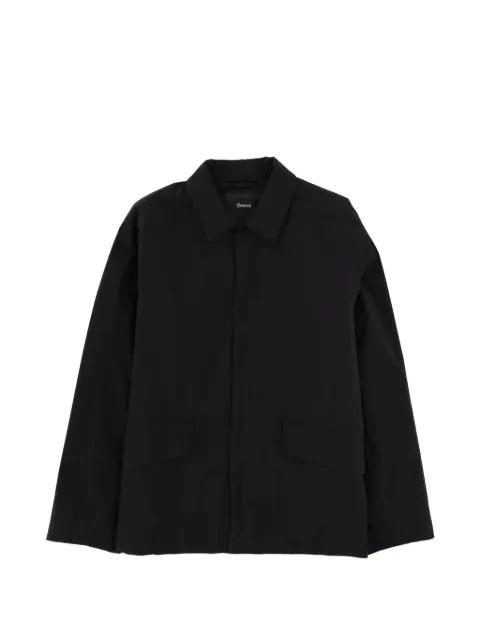 point-collar jacket by LAMINAR