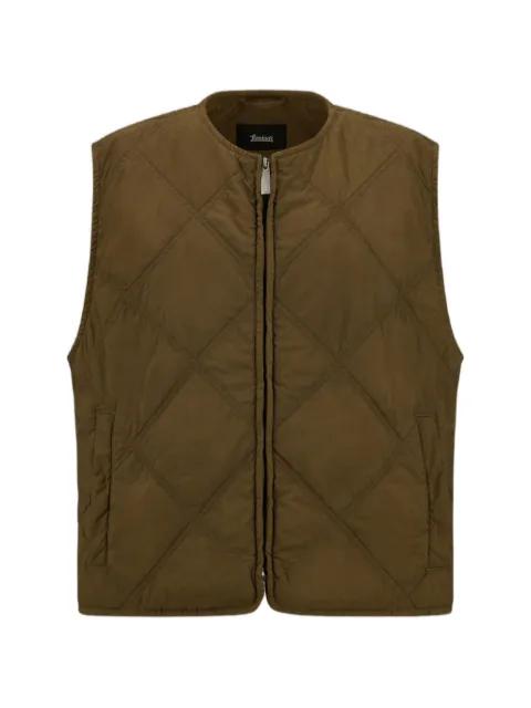 quilted zip-up gilet by LAMINAR
