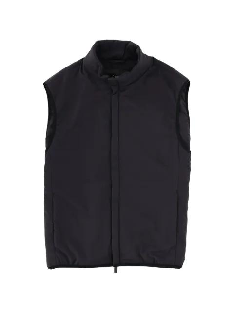 stand-collar gilet by LAMINAR