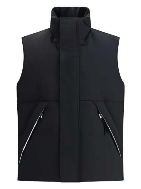 zip-pocket quilted gilet by LAMINAR