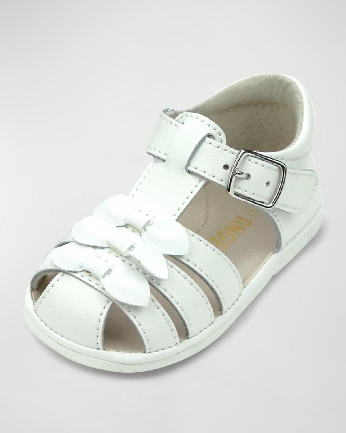 Boy's Sawyer Nautical Caged Leather Sandals, Baby by L'AMOUR SHOES