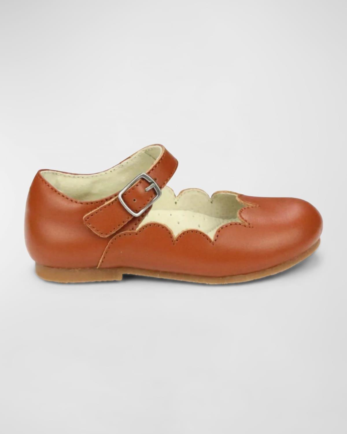Girl's Sonia Scalloped Flats, Baby/Toddlers by L'AMOUR SHOES