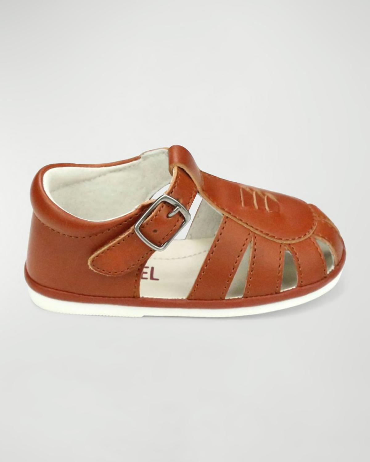 Kid's Henry Caged Leather Sandals, Baby by L'AMOUR SHOES