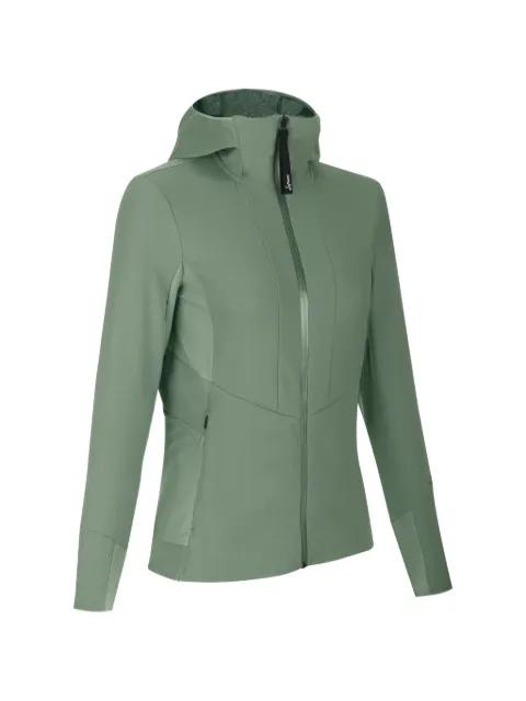 Violet hoodied zip-up jacket by LAMUNT