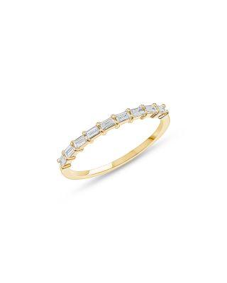 Baguette Diamond Stack Ring in 14K Yellow or White Gold by LANA