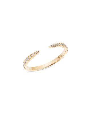 Graduating Diamond Echo Ring in 14K Yellow Gold by LANA