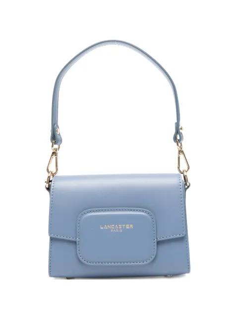 mini logo-print leather tote bag by LANCASTER
