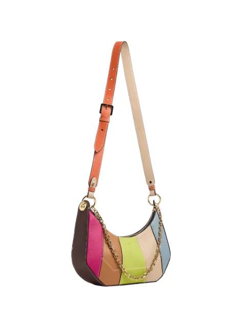 Croisette colour-block leather shoulder bag by LANCEL
