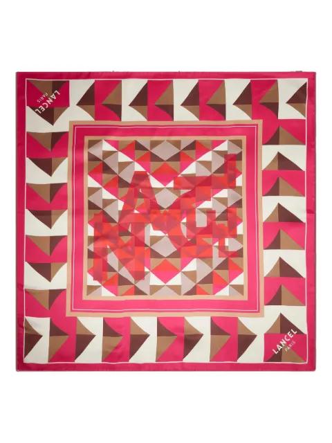 Labyrinth silk scarf by LANCEL