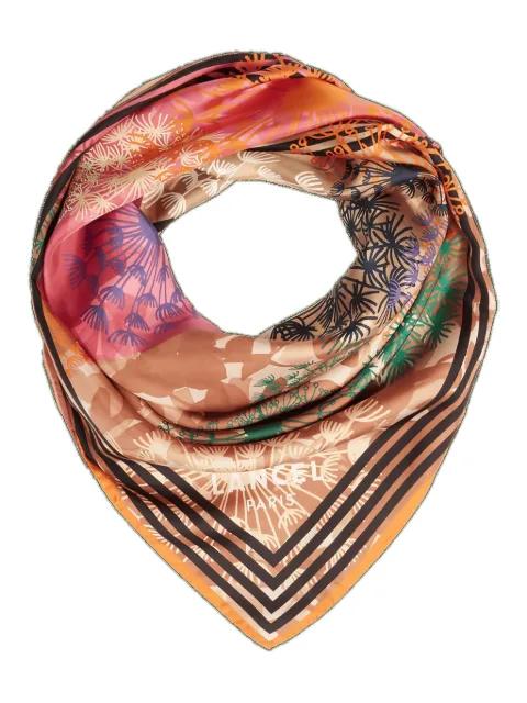 Quadri Feux D'Artifice-motif scarf by LANCEL