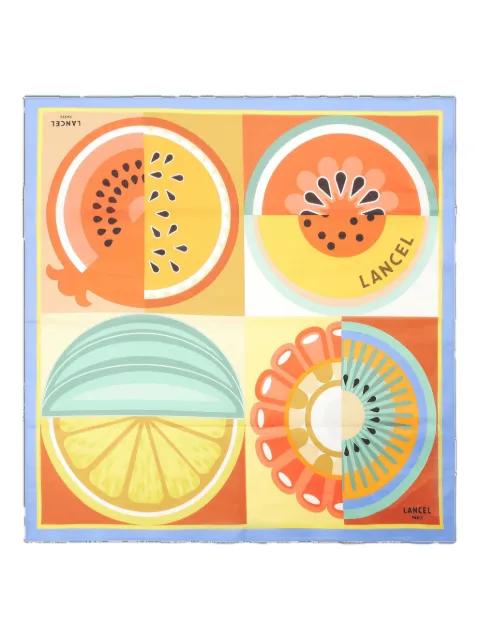 Tutti Frutti cotton scarf by LANCEL