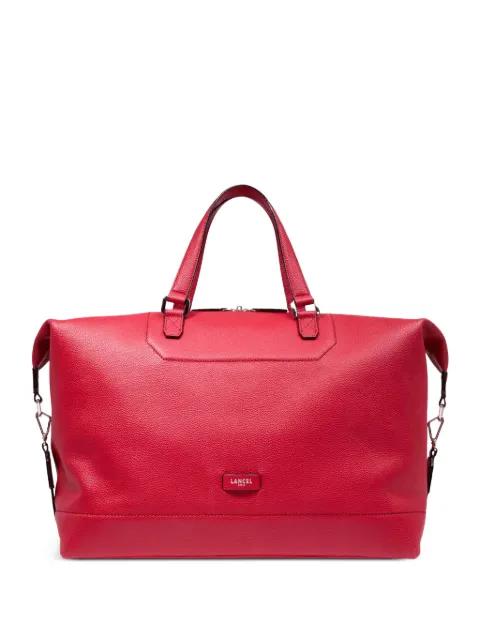 embossed luggage bag by LANCEL