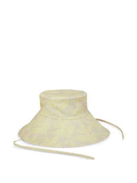 floral-print bucket hat by LANCEL