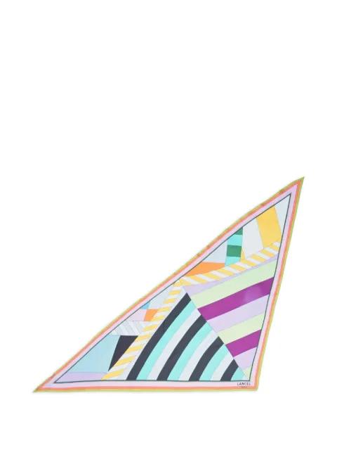 geometric triangle scarf by LANCEL