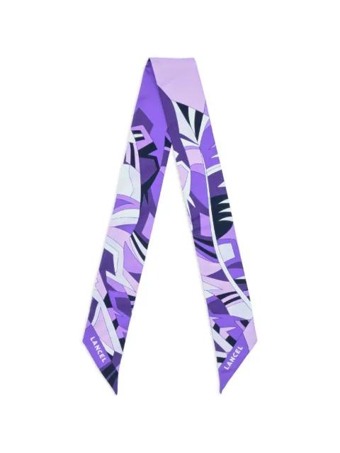 graphic-print headband by LANCEL