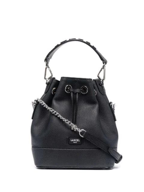 leather bucket bag by LANCEL