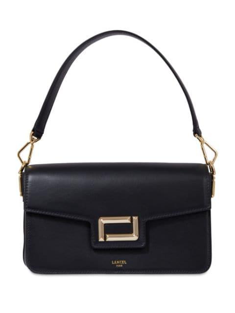 leather medium flap bag by LANCEL
