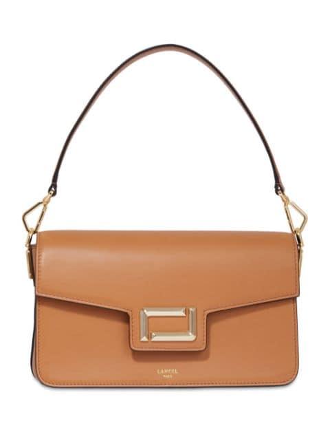 leather medium flap bag by LANCEL