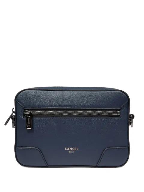 leather messenger bag by LANCEL