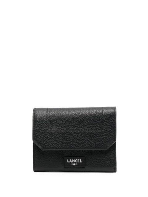 logo-patch leather wallet by LANCEL