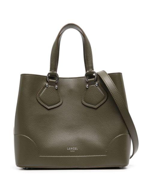 logo-print leather bag by LANCEL