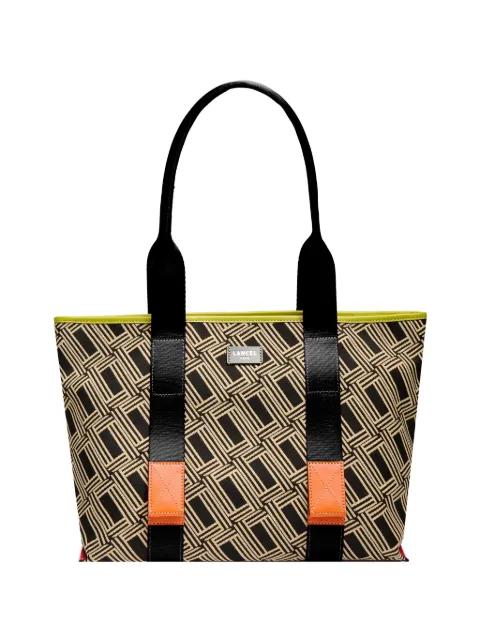 medium Mistral Rollable jacquard tote bag by LANCEL