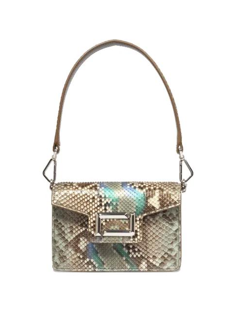 mini Amgele python jewel signature flap cross body bag by LANCEL