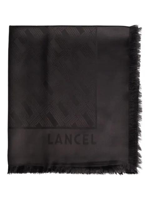 monogram-pattern scarf by LANCEL