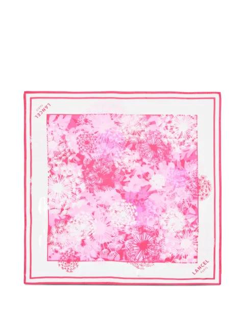 printed silk square scarf by LANCEL