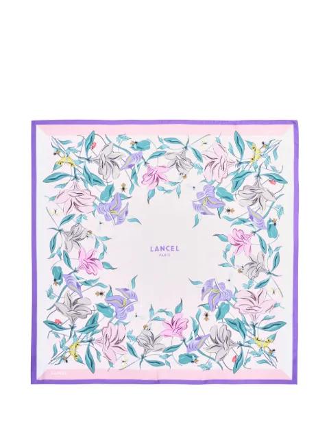 printed square scarf by LANCEL