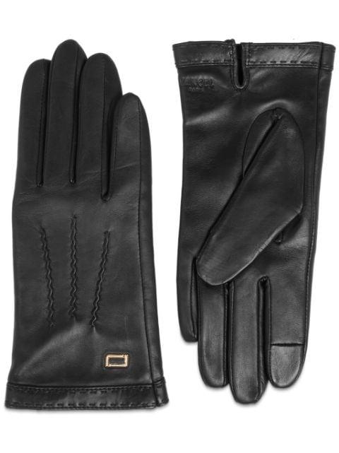 sellier stitching gloves by LANCEL