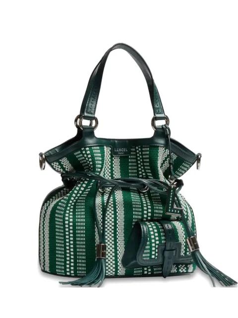 stripes tassel bucket bag by LANCEL