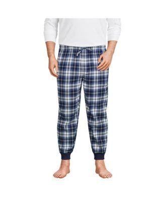 Big & Tall Flannel Jogger Pajama Pants by LANDS' END